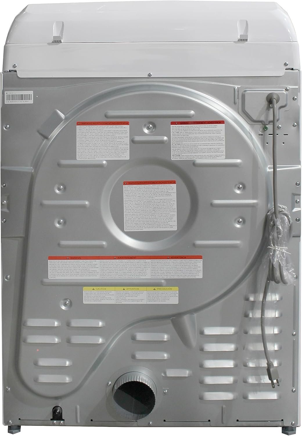 West Bend Clothes Dryer Front Load Electric, 6.7-Cu.Ft, White - Image 9