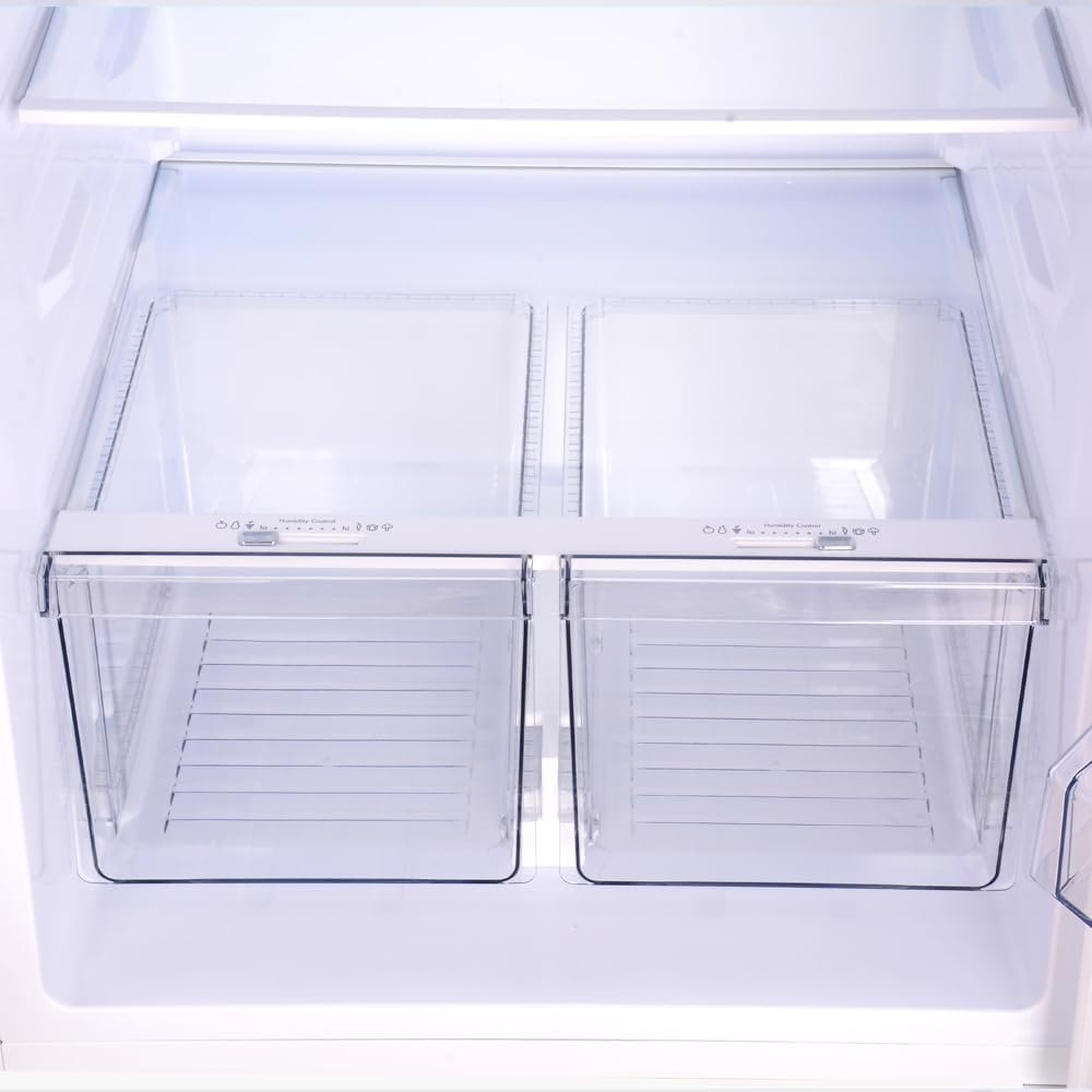 Kenmore 30 in. 18.2 cu. ft. Capacity Refrigerator/Freezer with Adjustable Glass Shelving, Humidity Control Crispers, Gallon Door Bins, ENERGY STAR Certified, Fingerprint Resistant Stainless Steel - Image 9