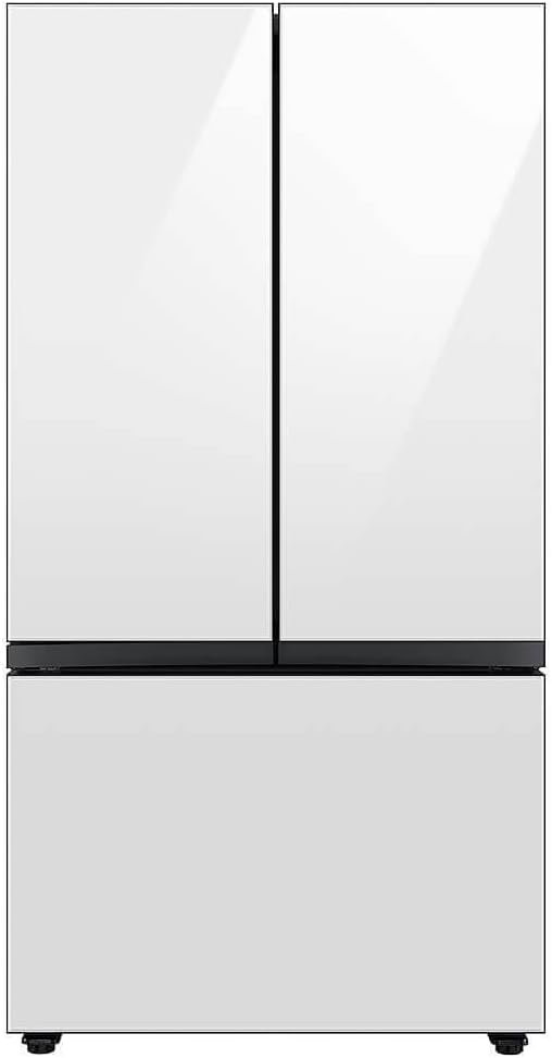 Samsung RAF36DB312 Bespoke 3-Door French Door Refrigerator Panel - Bottom Panel - White Glass - Image 2
