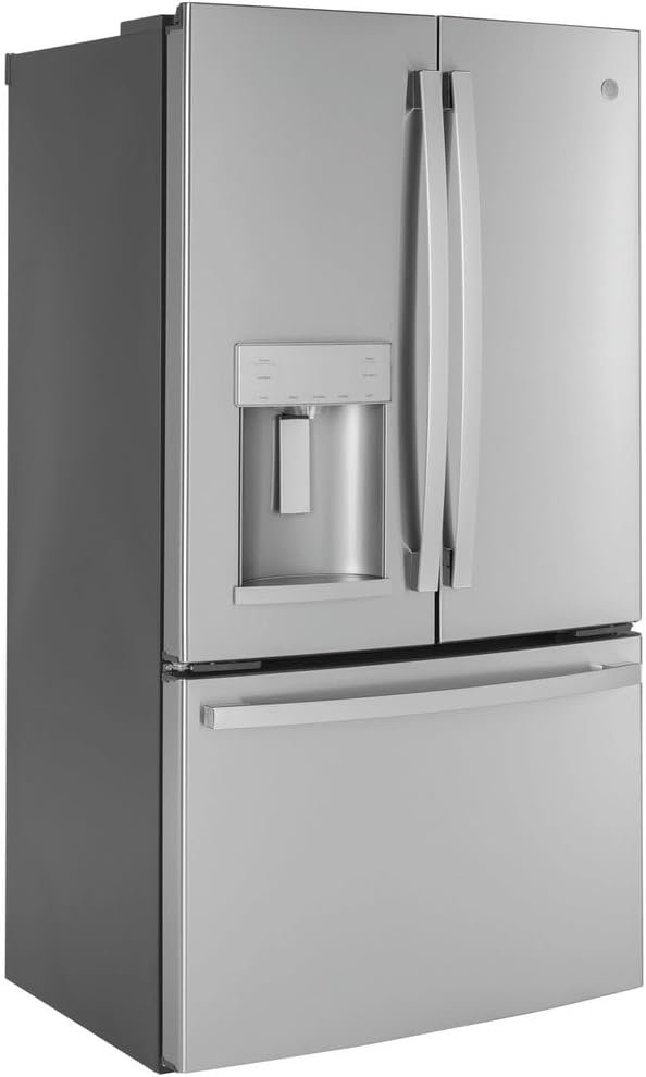 GE GYE22GYNFS 36" French Door Counter Depth Refrigerator with 22.1 cu. ft. Total Capacity Space Saving Ice Maker Showcase LED Lighting in Stainless Steel - Image 5