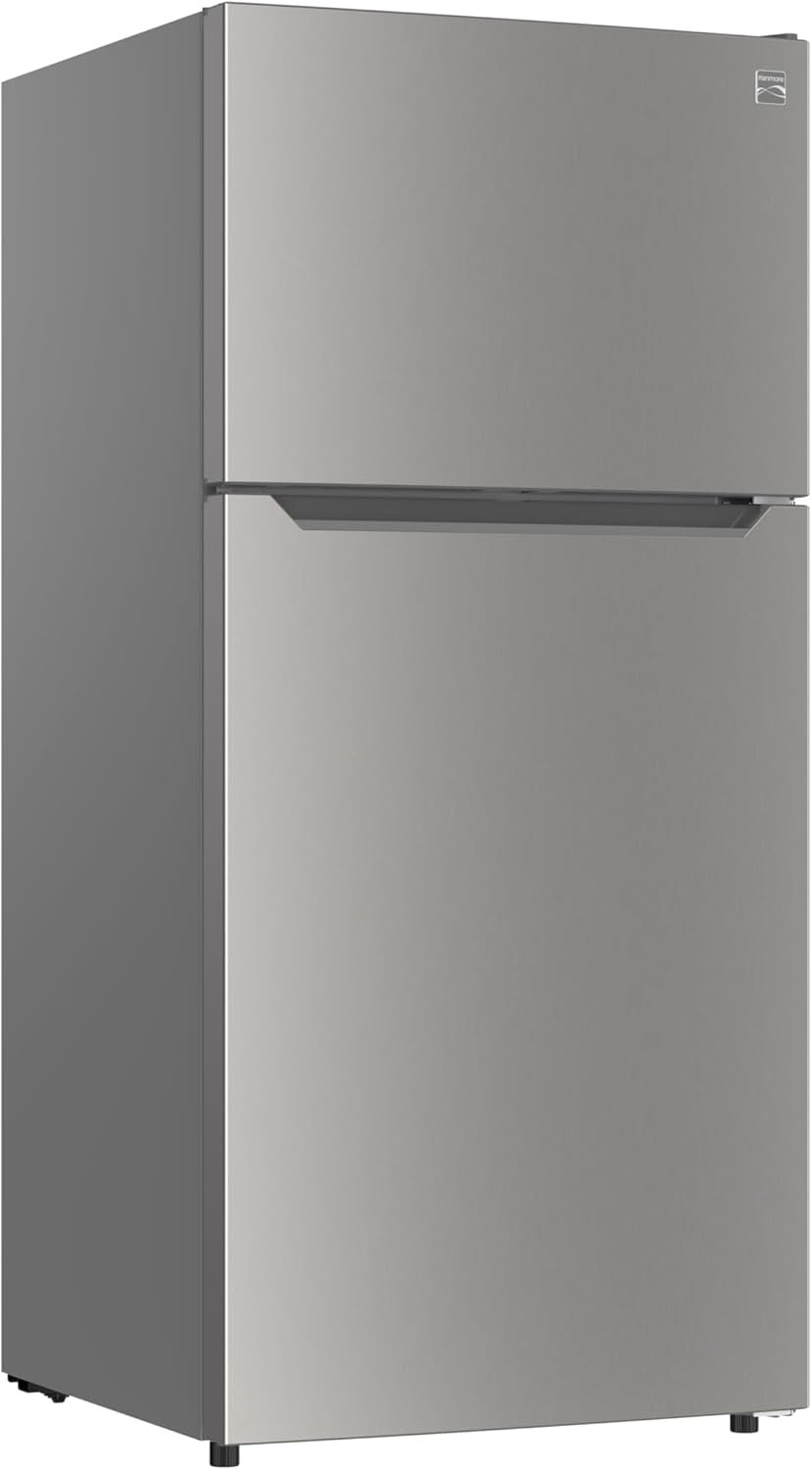 Kenmore 4661345 30" W Top Freezer Refrigerator with Adjustable Glass Shelving, Humidity Control Crispers, Quiet and Energy Efficient Inverter Compressor, Fingerprint Resistant Metallic Steel - Image 2