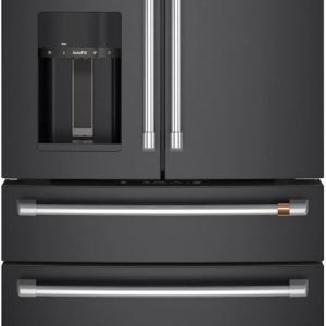 Café CXE22DP3PD1 22.3 Cu. Ft. Matte Black Counter Depth French Door Refrigerator