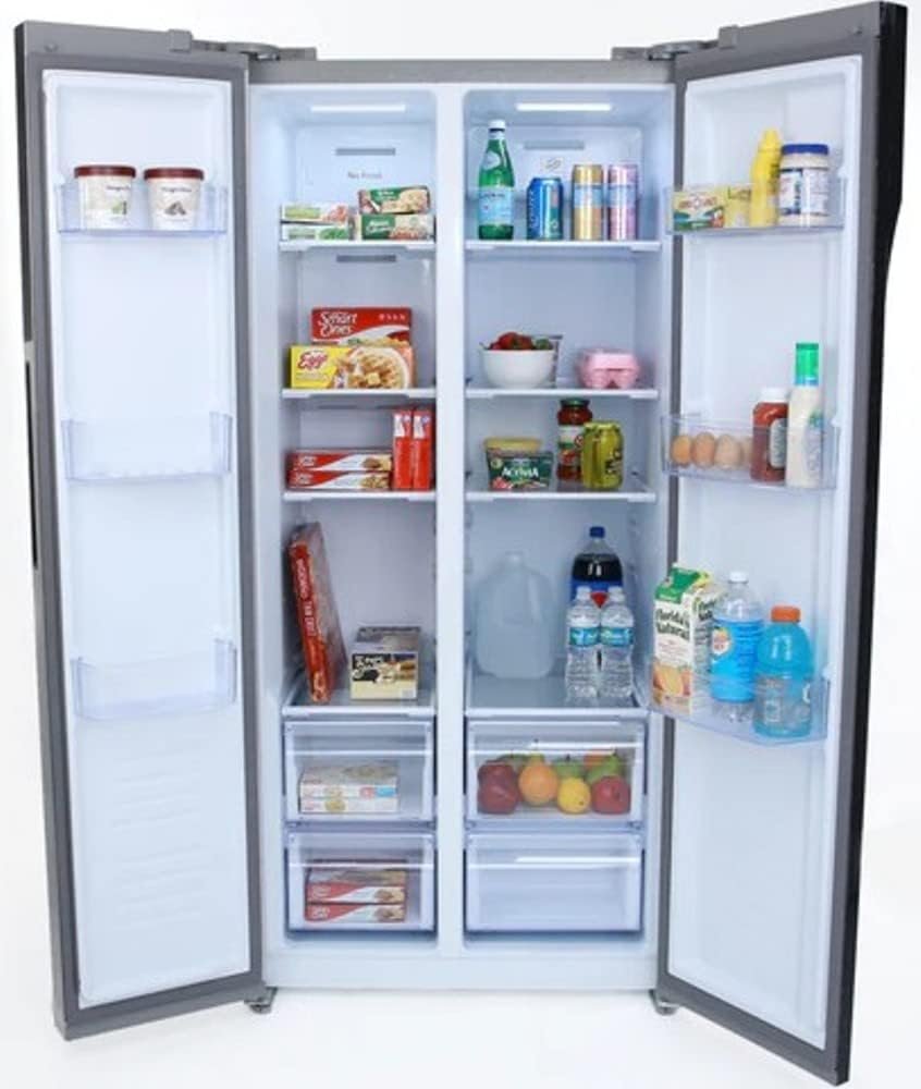Avanti FFS157L3S FFS157 cu. ft Side Apartment Size Refrigerator, in Stainless Steel, 15.6 cu.ft - Image 3