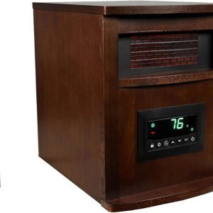 LifeSmart Portable Infrared Space Heater LifePro with Wheels & Remote, 1500W