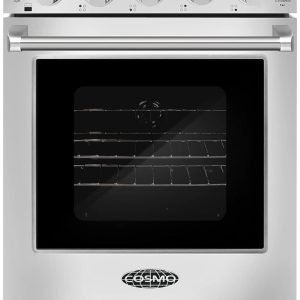 COSMO COS-EPGR244 24 in. Haven Collection 3.73 cu. ft. Gas Range with 4 Sealed Burners, Cast Iron Grates, Convection Oven, Stainless Steel