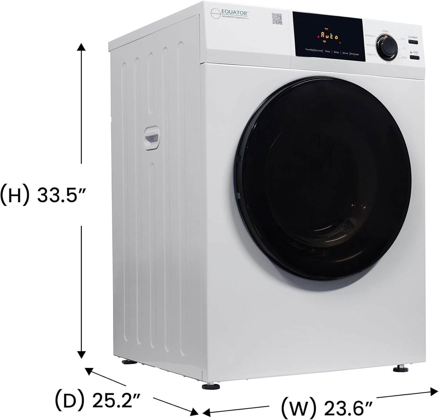 Equator 24" VENTED Sensor Dryer 4cf/18lbsTouch Control 110V DIGITAL - Image 4
