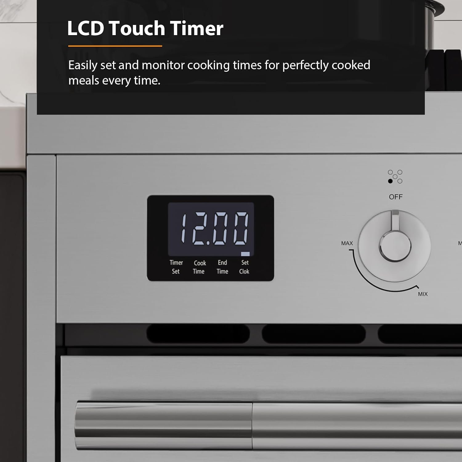 Empava Slide-In & Freestanding Gas Range, 5.0 Cu. Ft, Single Oven with 5 Sealed High-Low Cooktop Burners & Touch Timer, Heavy Duty Continuous Grates in Stainless Steel, 30 Inch - Image 4