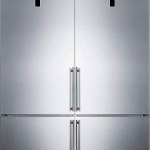 Summit Appliance FFBF181ES2KIT48 48" Wide Bottom Freezer Refrigerator Set; 23.4 cu.ft; Grill Included; Adjustable Glass Shelves; No-frost Operation; Child Lockation; Child Lock