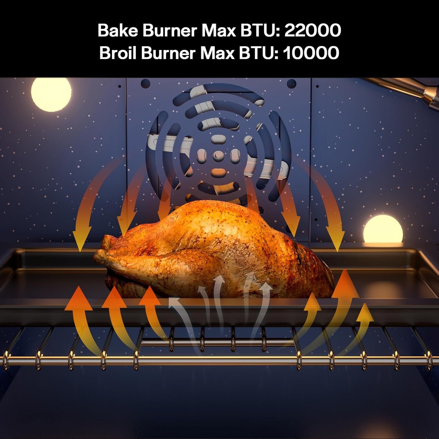 Empava Commercial Gas Range, Freestanding & Slide-In, 4.2 cu. ft. Pro-Style Single Oven with 4 Sealed Ultra High-Low Burners Heavy Duty Grates in Stainless Steel for Kitchen, Restaurant,30 Inch - Image 4