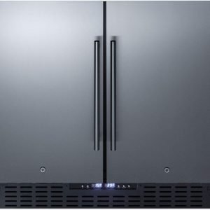 Summit FFRF36 36" Side by Side Refrigerator-Freezer in Stainless Steel