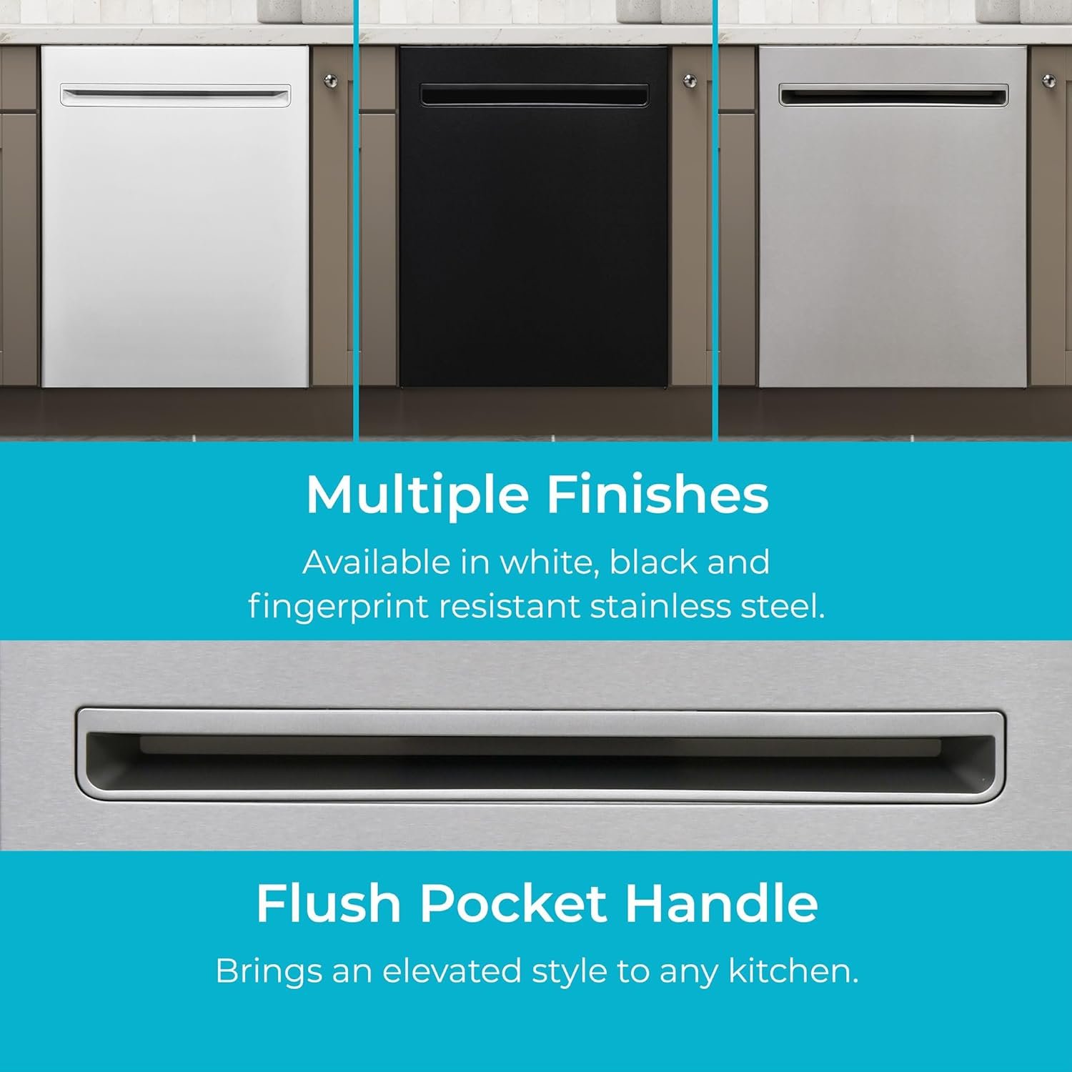 Kenmore 24" Built-In Stainless Steel Tub Dishwasher with EasyFlex 3rd Rack, SmartWash, UltraWash Plus, TurboDry, MoreSpace Adjustable Rack, Energy Star Certified, White - Image 11
