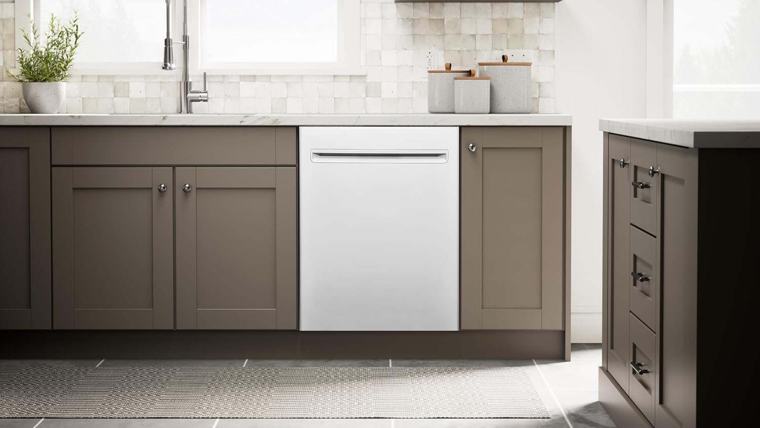 Kenmore 24" Built-In Stainless Steel Tub Dishwasher with EasyFlex 3rd Rack, SmartWash, UltraWash Plus, TurboDry, MoreSpace Adjustable Rack, Energy Star Certified, White - Image 3