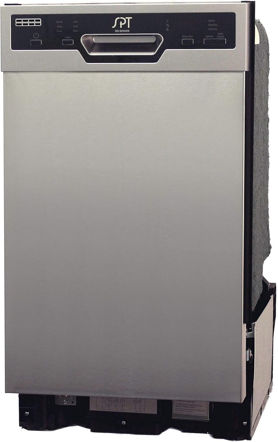 SPT SD-9254SSA 18″ Wide Built-In Stainless Steel Dishwasher w/Heated Drying, ENERGY STAR, 6 Wash Programs, 8 Place Settings and Stainless Steel Tub - Image 2