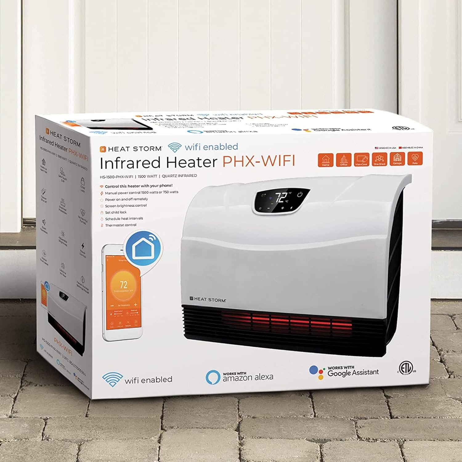 Heat Storm HS-1500-PHX-WIFI Infrared Heater, Wifi Wall Mounted - Image 9