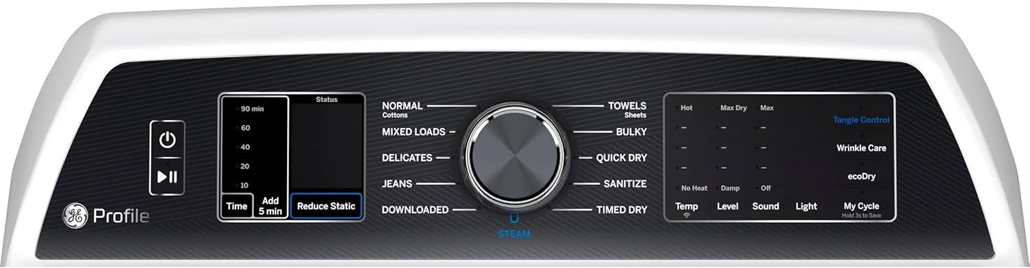 GE APPLIANCES PTD70GBSTWS TOP LOAD MATCHING GAS DRYER - Image 5