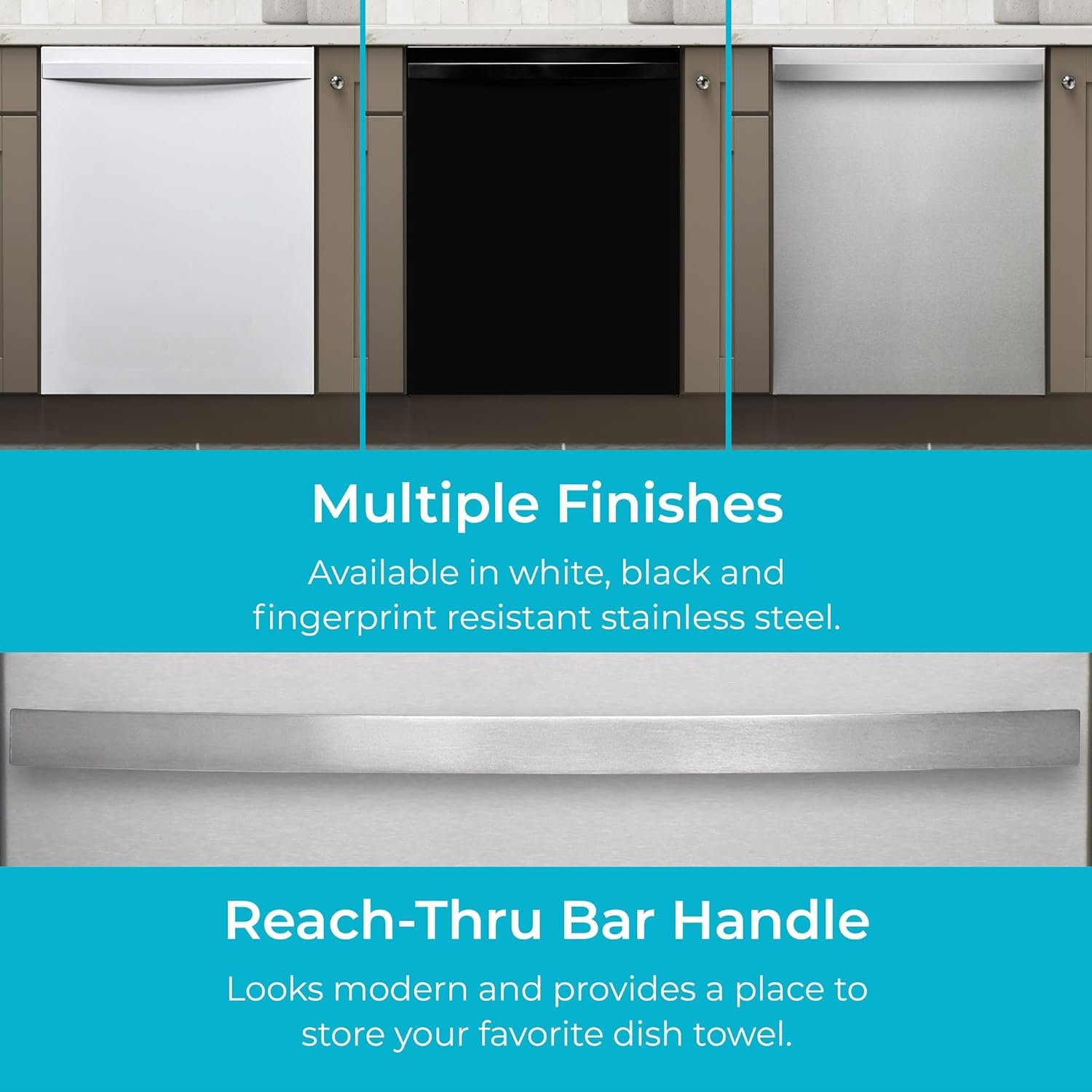 Kenmore 24" Built-In Stainless Steel Tub Dishwasher with EasyFlex 3rd Rack, SmartWash, UltraWash Plus, TurboDry, and Adjustable Rack, Energy Star Certified, Fingerprint Resistant Stainless Steel - Image 11