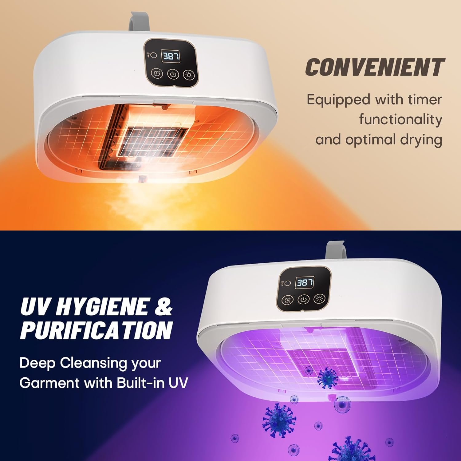 Portable Clothes Dryer,Mini Laundry Dryers with Remote Control, Small Compact Foldable Electric Drying Machine with Dry Bag for Travel,RV, Home,Apartment - Image 4