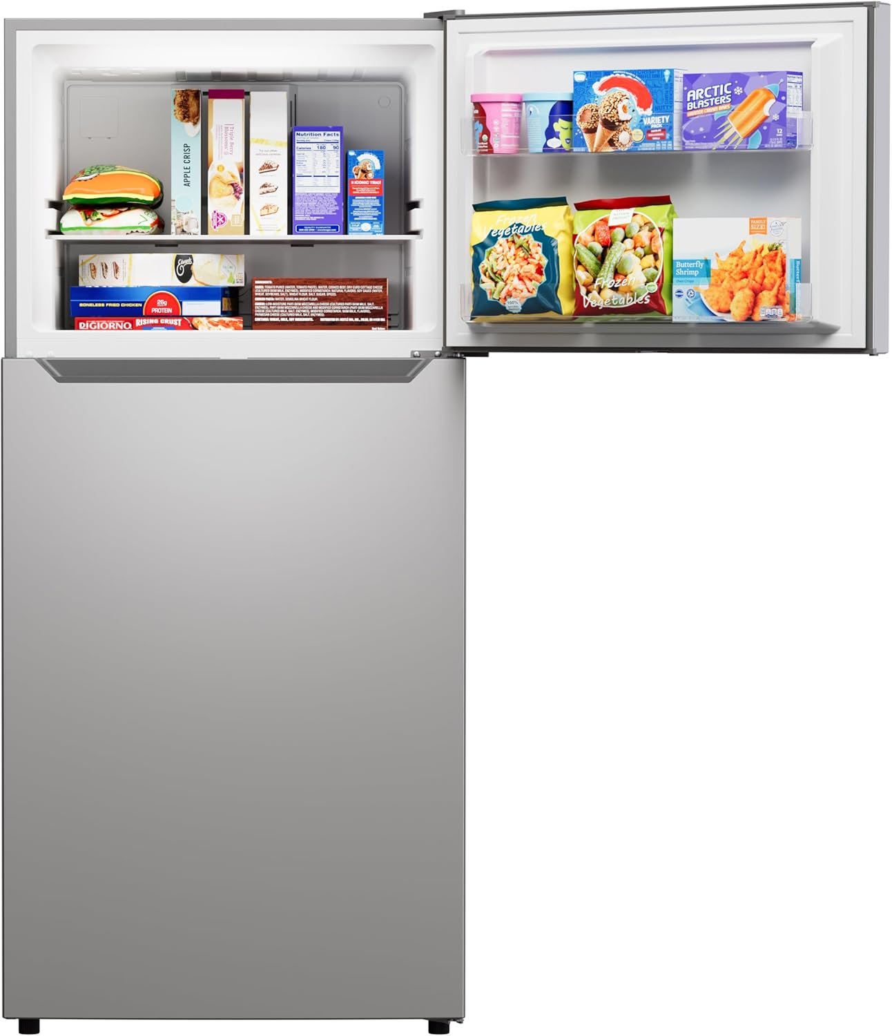 Kenmore 4661345 30" W Top Freezer Refrigerator with Adjustable Glass Shelving, Humidity Control Crispers, Quiet and Energy Efficient Inverter Compressor, Fingerprint Resistant Metallic Steel - Image 13