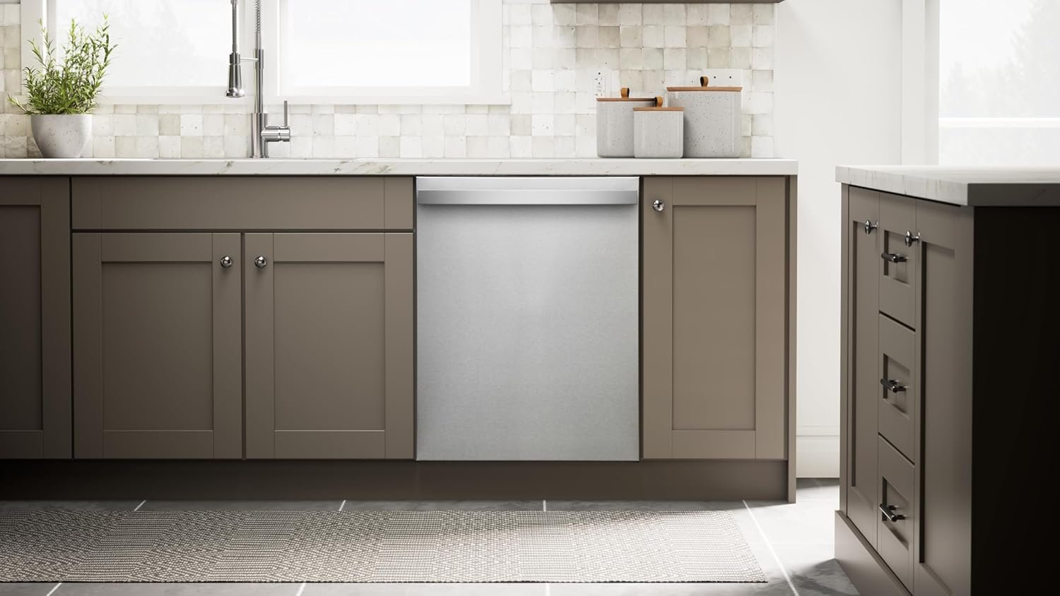 Kenmore 24" Built-In Stainless Steel Tub Dishwasher with EasyFlex 3rd Rack, SmartWash, UltraWash Plus, TurboDry, and Adjustable Rack, Energy Star Certified, Fingerprint Resistant Stainless Steel - Image 3