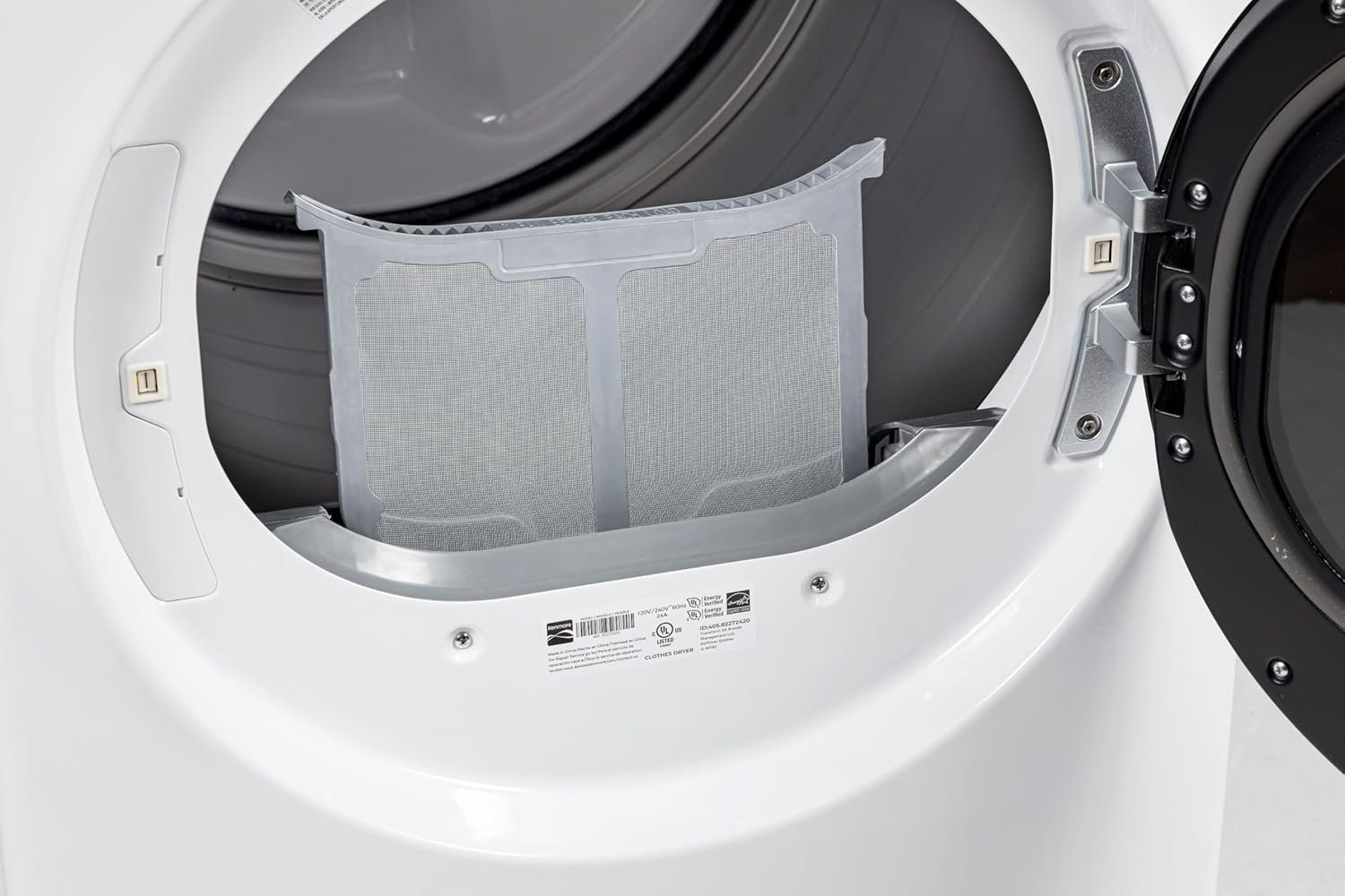 Kenmore 2692272 Front Load Steam, Wrinkle Guard, Energy Saver, Smart Sensor Drying System, 8.0 cu. ft. Total Capacity Gas Dryer, White - Image 10