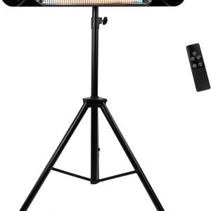 Briza Infrared Electric Patio Heater - Indoor/Outdoor Heater - Portable Wall/Garage Heater - 1500W - use with Stand - Mount to Ceiling/Wall)