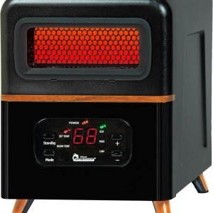DR-978 New Upgraded Dual Heating Hybrid Portable Infrared Space Heater, 1500W with Remote