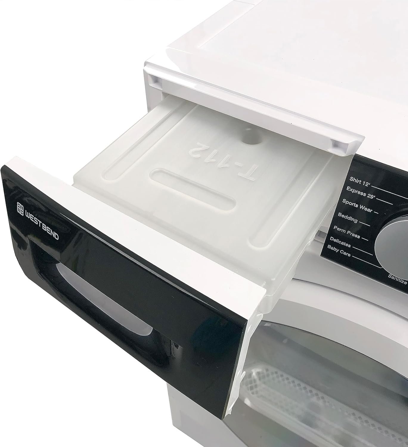 West Bend Clothes Dryer Compact Portable Front Loading for Laundry, Auto and Timed Dry Settings and Anti-Wrinkle, Perfect for Apartments, RV and More, 4-Cu.Ft, White - Image 4