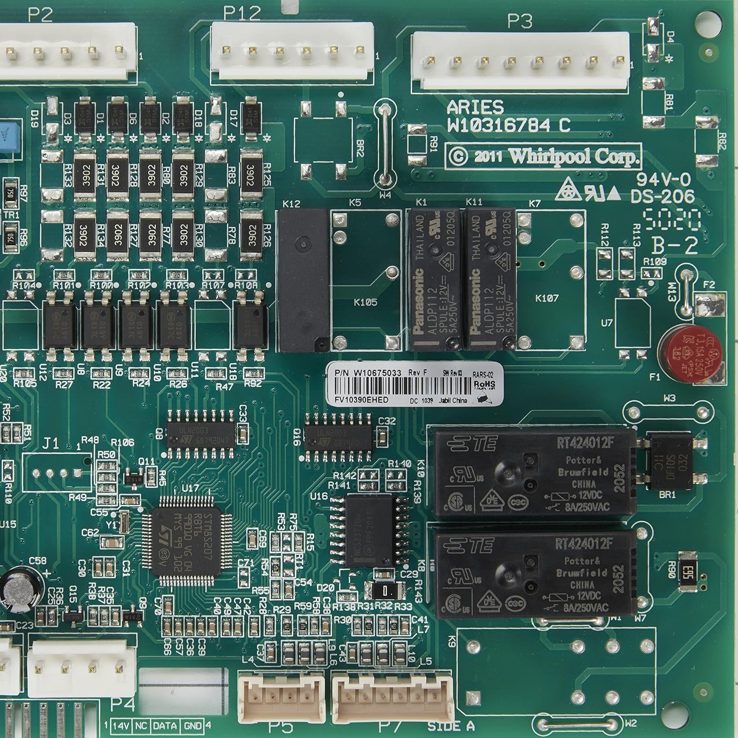 Whirlpool WPW10675033 OEM French Door Refrigerator Electronic Control Board, Green - Image 7