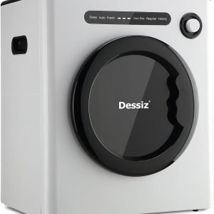 DTD10-WHITE 11LBS Capacity Compact, 110V 970W Portable Clothes Small Spaces RVs and Apartments Quiet, Sturdy and Easy to Use, Supplemental Dryer for Laundry Machines Drying, Grey