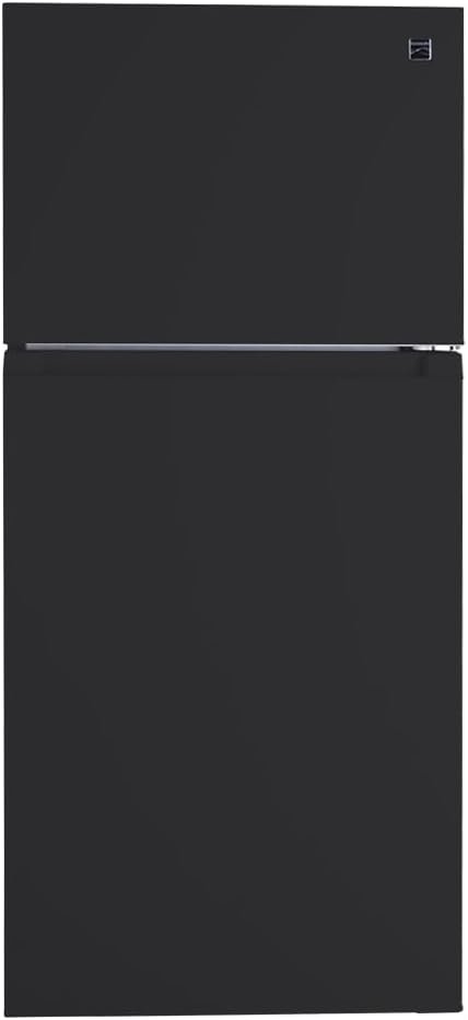 Kenmore 30 in. 18.2 cu. ft. Capacity Refrigerator/Freezer with Adjustable Glass Shelving, Humidity Control Crispers, Gallon Door Bins, ENERGY STAR Certified, Black