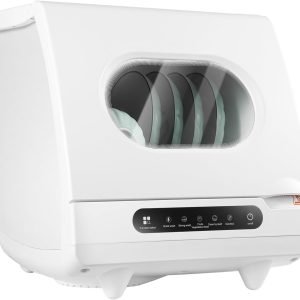 Countertop Dishwasher,5 Wash Programs Portable Dishwasher,Compact Dishwashers with 5L Built-in Water Tank for Plate,Spoon,Cup,15.6 * 15.4 * 16.9in