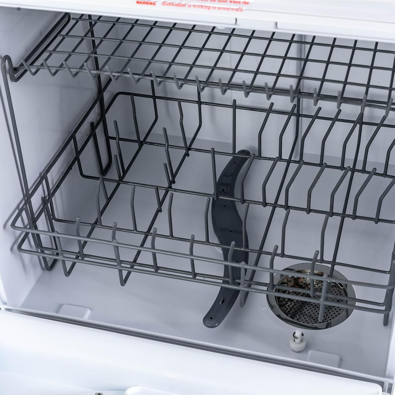 Portable Dishwasher Countertop with Led Touch Screen, 5 Washing Programs & Drying, 6l Built-in Water Tank, No Hookup Needed, 360° Dual Spray, 161℉ High-Temp& Ptc Heating for Apartment, RVs, Dorm - Image 3