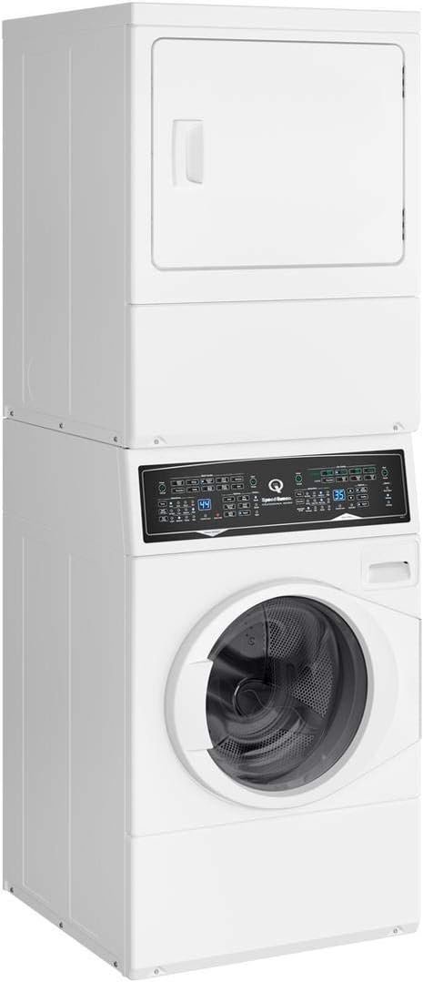 Speed Queen SF7003WE 27" Electric Stacked Washer and Dryer with Stainless Steel Tub, Balance Technology, Control Lock, Moisture Sensor, in White - Image 2