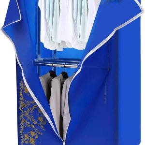 1500W Portable Clothes Dryer Electric Travel Dryer Machine 66LBS Load Weight 2 Tier Quickly Drying Clothes Dryer Foldable Electric Dryer with Timer for Apartments, Dorms, RVs