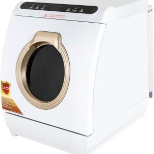 Portable Dishwasher, 5 Programs Countertop Dishwasher with 7L Built-in Water Tank 360°Dual Spray for Small Homes, Apartments, Dormitories, Boats, Campers