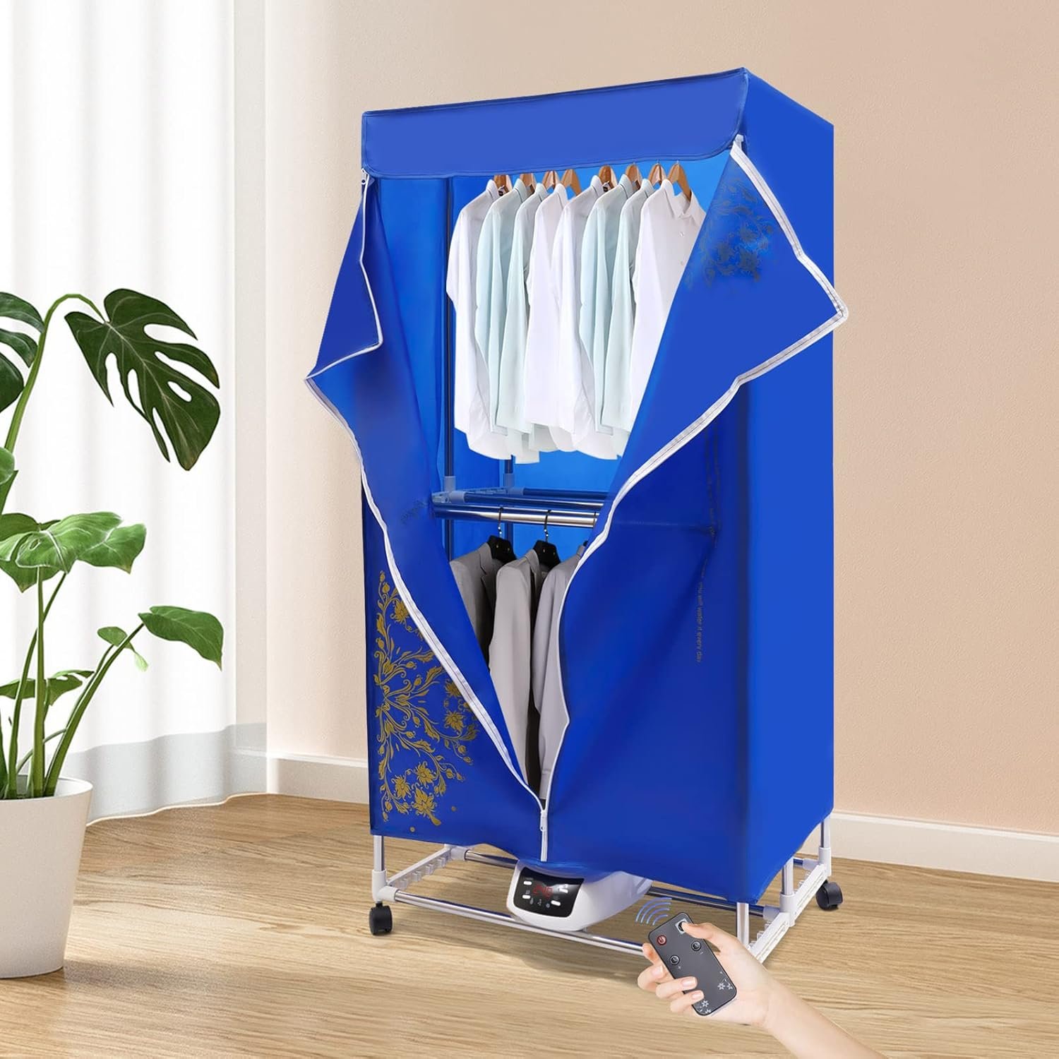 Clothes Dryer,Travel Dryer Machine,Electric Clothes Dryer W/Temperature Controller,Portable Folding Dryer for Home Bedroom Bathroom - Image 3