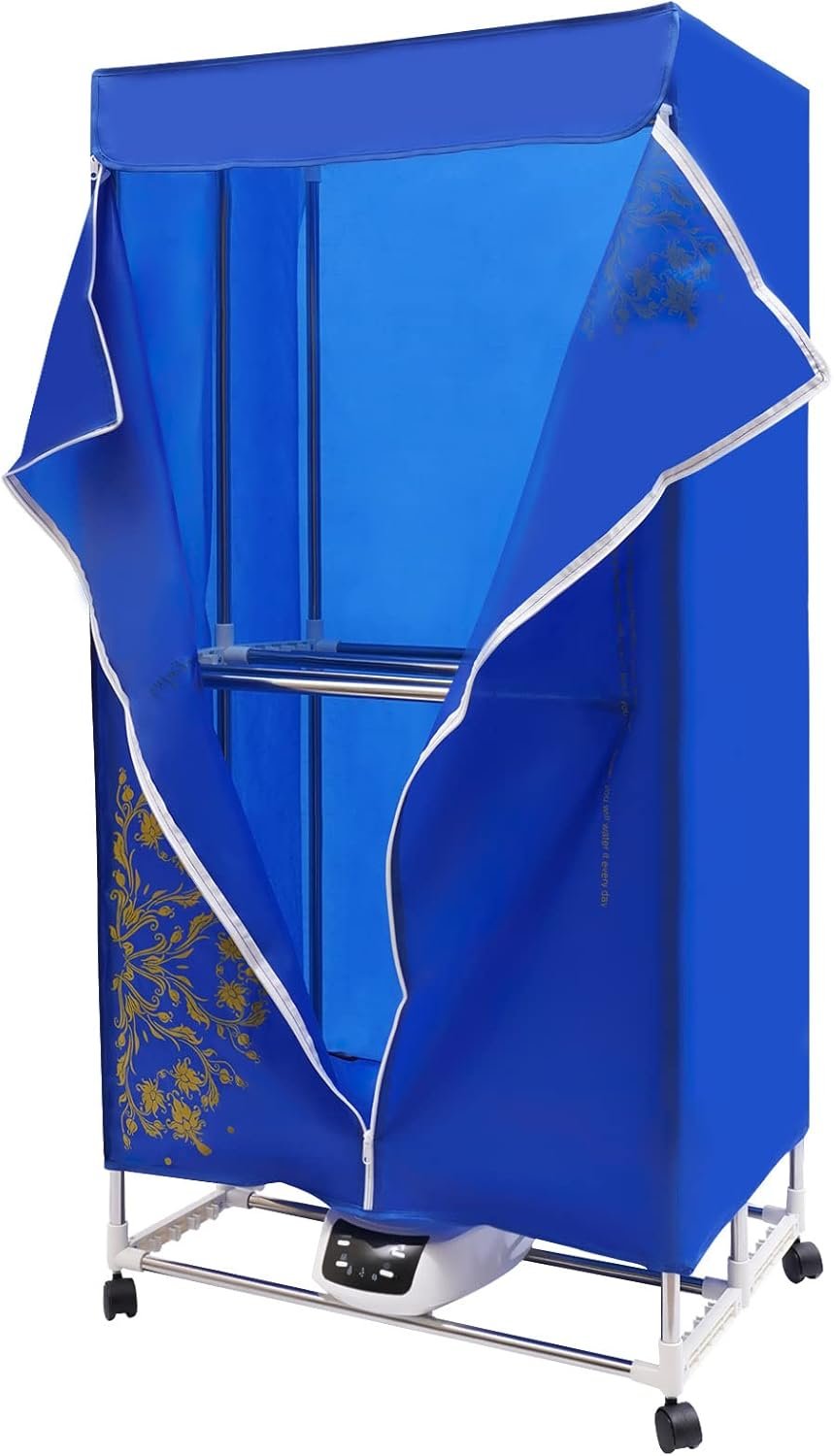 Clothes Dryer,Travel Dryer Machine,Electric Clothes Dryer W/Temperature Controller,Portable Folding Dryer for Home Bedroom Bathroom - Image 8