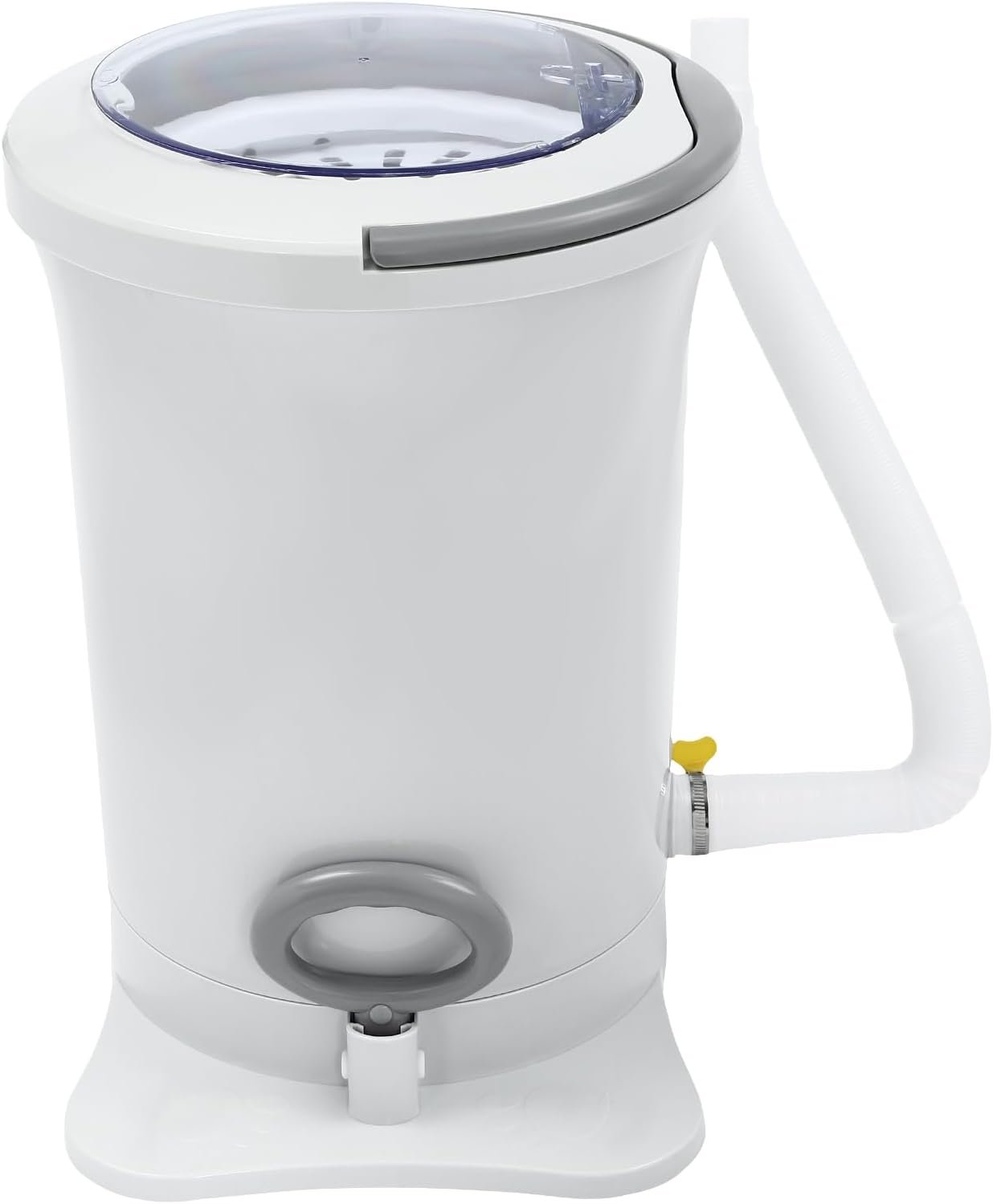 Manual Clothes Dehydrator 12L Non Electric Laundry Dryer Portable Spinner Foot Pedal Clothes Dryer for Camping Traveling Apartment and Dorm