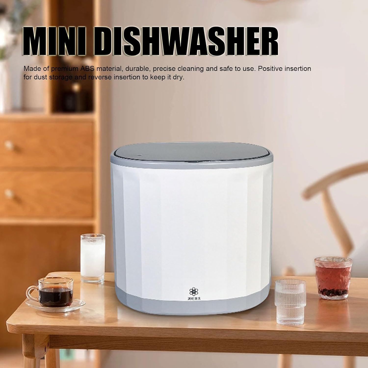 Portable Dishwasher, 360° Omni Directional 4L 5V USB Mini Dishwasher, Countertop Dishwasher for Dishware Fruit Vegetable, Dish Washer for Apartments, Camping, RV - Image 2