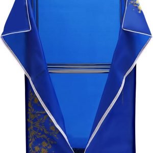 Clothes Dryer, Portable Travel Mini 1500W Dryer Machine 66.14lb Capacity Electric Dryer with Bracket Intelligent Time Control% Remote Controls for Dry Clothes, Towels, Jeans (Blue-patterned)