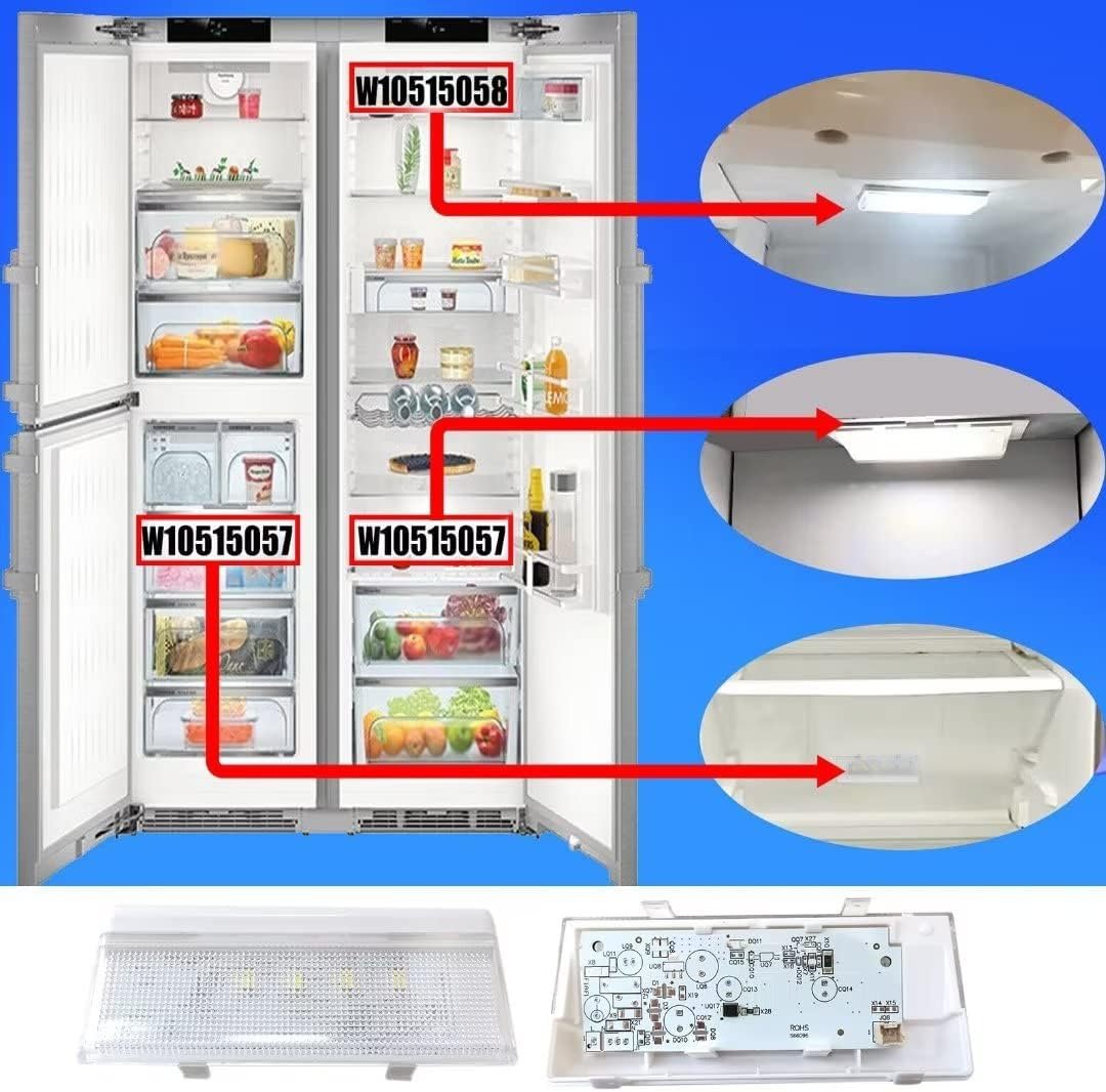 WPW10515057 (AP6022533) W10515057 3021141 PS11755866 W10398007 LED Light Replacement for WRS322FNAW00 REFRIGERATOR SIDE-BY-SIDE - Image 5
