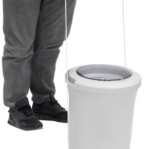 Manual Clothes Dryer, 3.17 Gallon Clothes Spin Dryer with 4.9ft Drain Hose Portable Mini Dryer Compact Non electric Laundry Dryer Manual Dehydrator for RV Camping Apartment Dorm