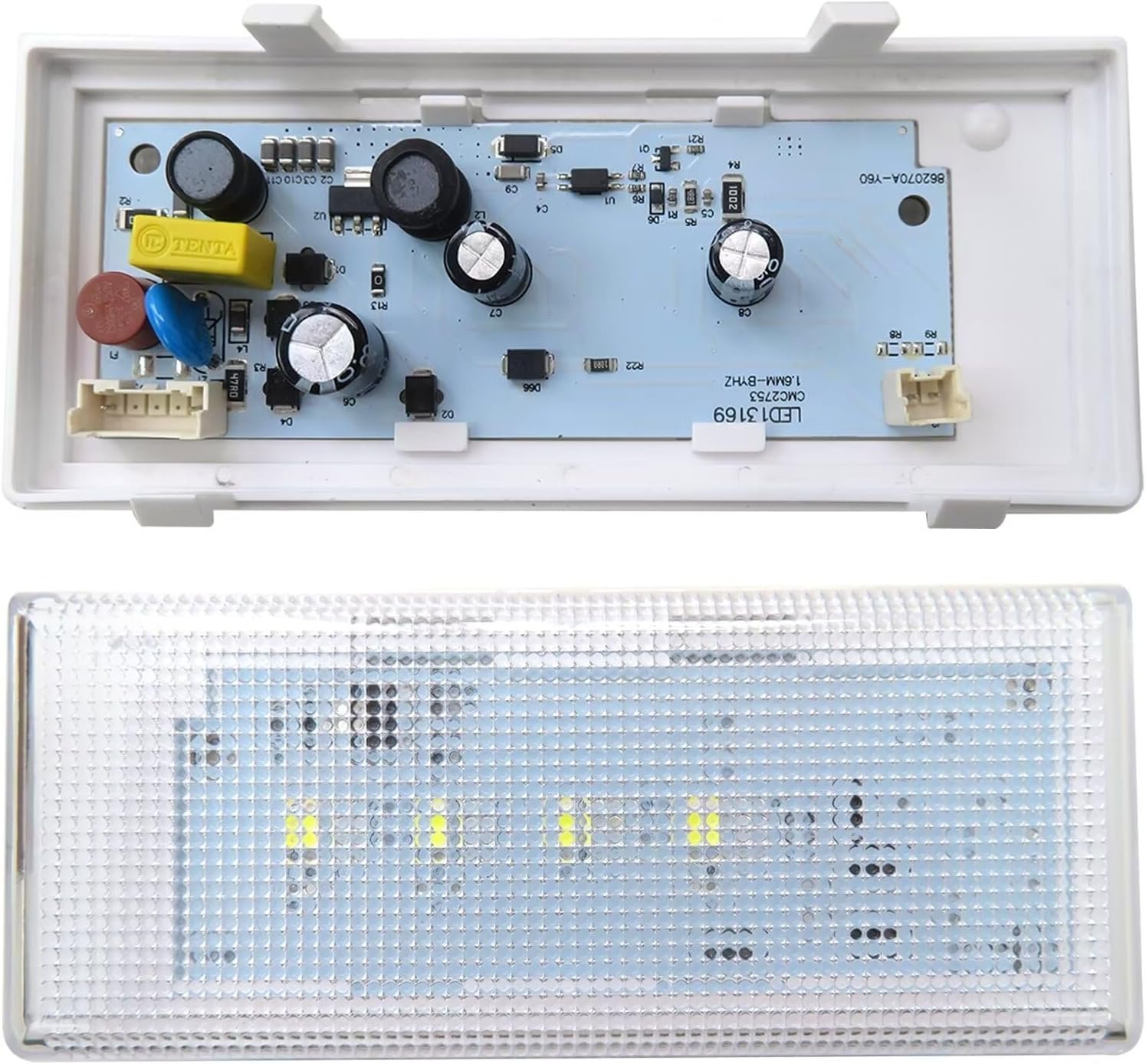 Refrigerator LED Lights WPW10515058 Replacement Fits for WRS325FDAB04 REFRIGERATOR, SIDE-BY-SIDE, W/DISPENSER New Version