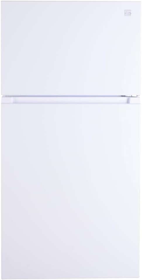 Kenmore 33 in. 20.5 cu. ft. Capacity Refrigerator/Freezer with Full-Width Adjustable Glass Shelving, Humidity Control Crispers, ENERGY STAR Certified, White
