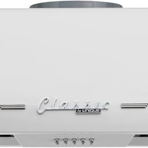 Unique Appliances UGP-30CR RH W Classic Retro, Electric Range Hood with 3 Fan Speeds and 2 LED Lights, 110-120 V, 30", Marshmallow White