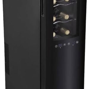 Koblenz Free Standing Dual Zone Fridge and Chiller Thermoelectric Cooler with Digital Display and Touch Controls, 750 ml Wine Bottles (EVFK-18), Black