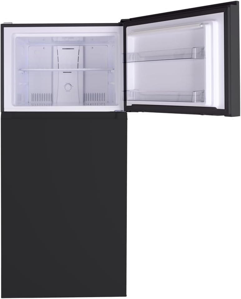 Kenmore 30 in. 18.2 cu. ft. Capacity Refrigerator/Freezer with Adjustable Glass Shelving, Humidity Control Crispers, Gallon Door Bins, ENERGY STAR Certified, Black - Image 4
