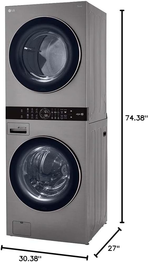 Single Unit Front Load LG WashTower™ with Center Control™ 4.5 cu. ft. Washer and 7.4 cu. ft. Gas Dryer - Image 7
