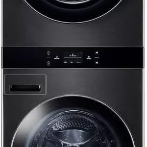 LG WKEX300HBA Single Unit Front Load WashTower™w. Center Control® 5.0 cu.ft. Washer & 7.4 cu.ft. Electric Dryer
