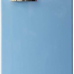 ACFR105BLUE RCA RFR1055-BLUE, RETRO 2 Door Apartment Size Refrigerator with Freezer, blue, 10 cu ft